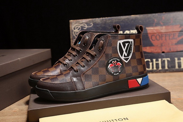 LV High-Top Fashion Men Shoes--087